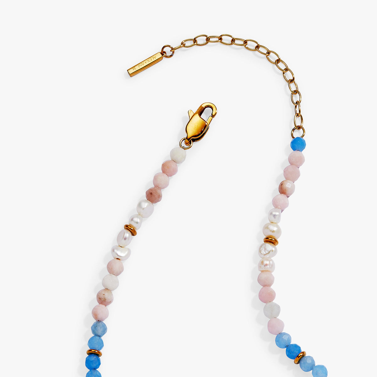 Alex and Ani Sandy Peach Ombre Semi-Precious Beaded Necklace