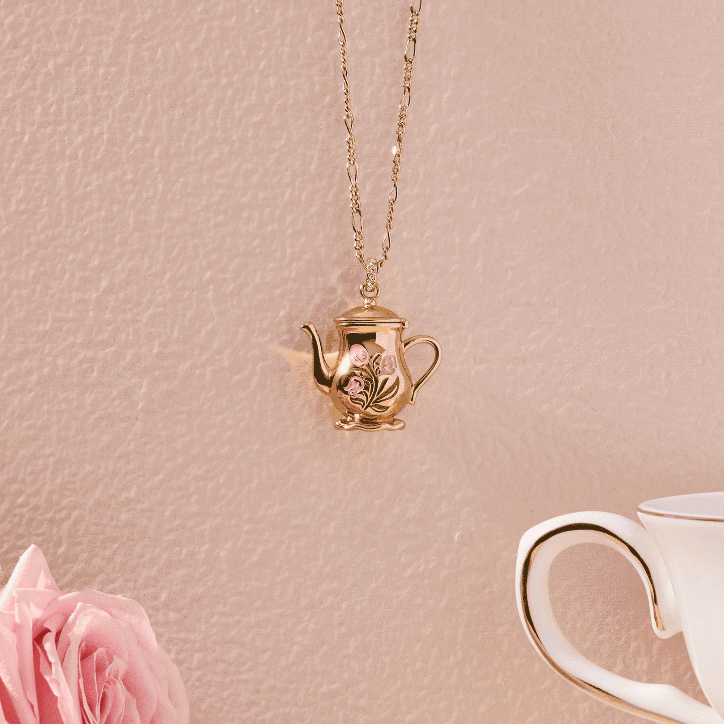 Alex and Ani Tea Party Kettle Locket Pendant