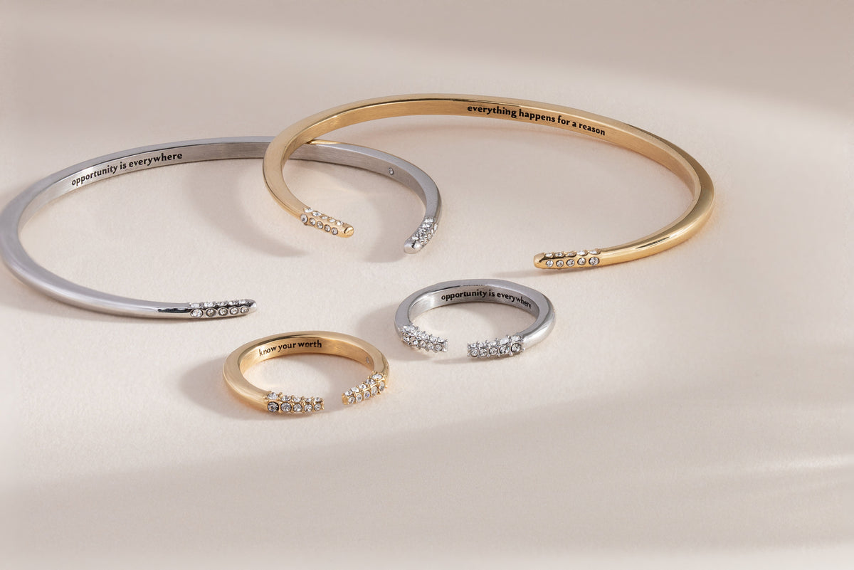 Alex and Ani Mantra Tusk Ring-Opportunity is everywhere