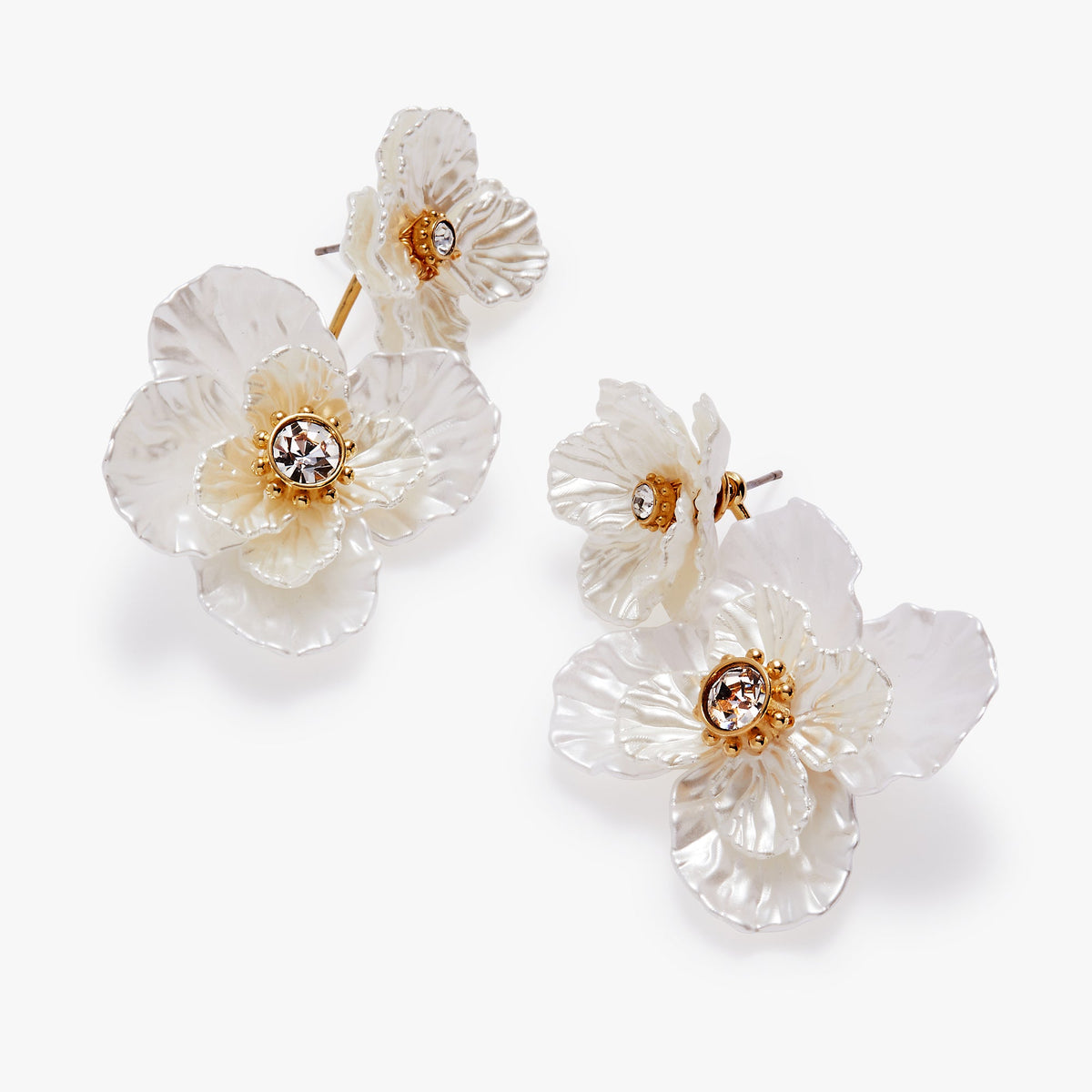 Alex and Ani New York Botanical Garden Poppy Statement Earrings