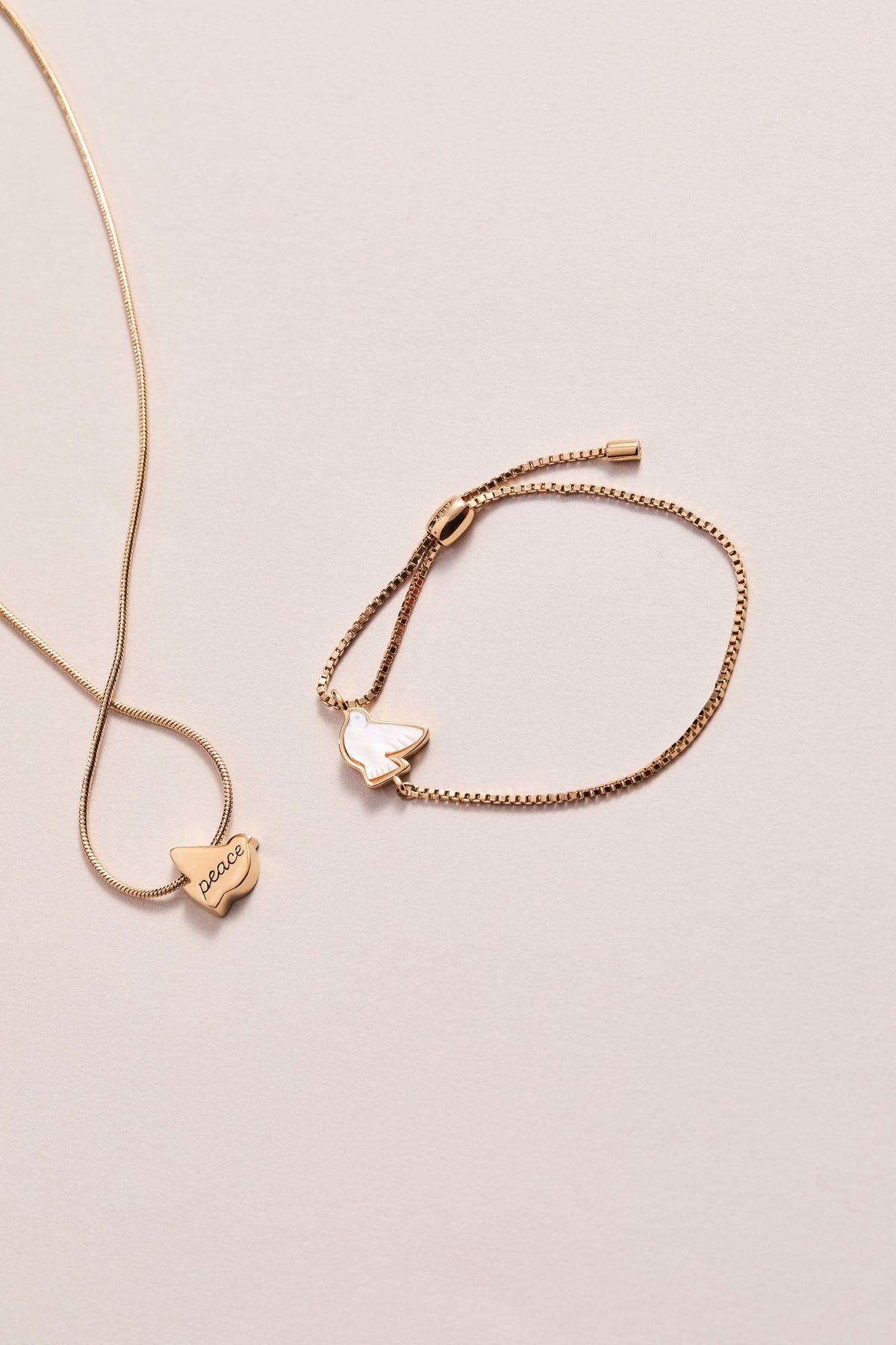 Alex and Ani Pearlized Dove 'Peace' Pull Chain Bracelet