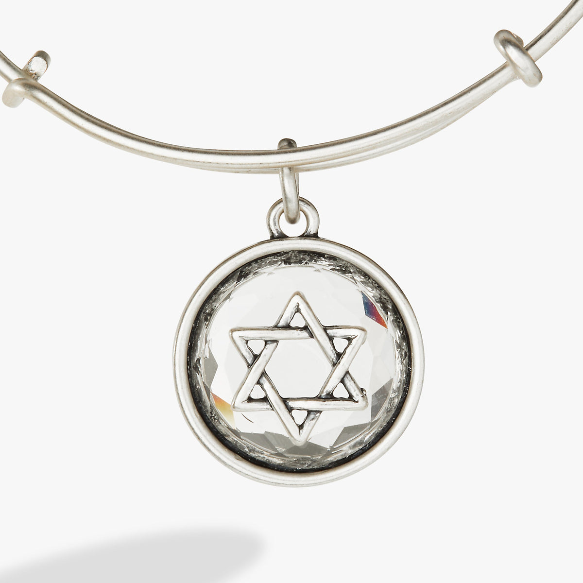 Alex and Ani Star of David Crystal Charm Bangle