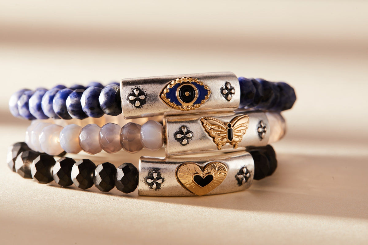 Alex and Ani Antique Evil Eye Stretch Bracelet