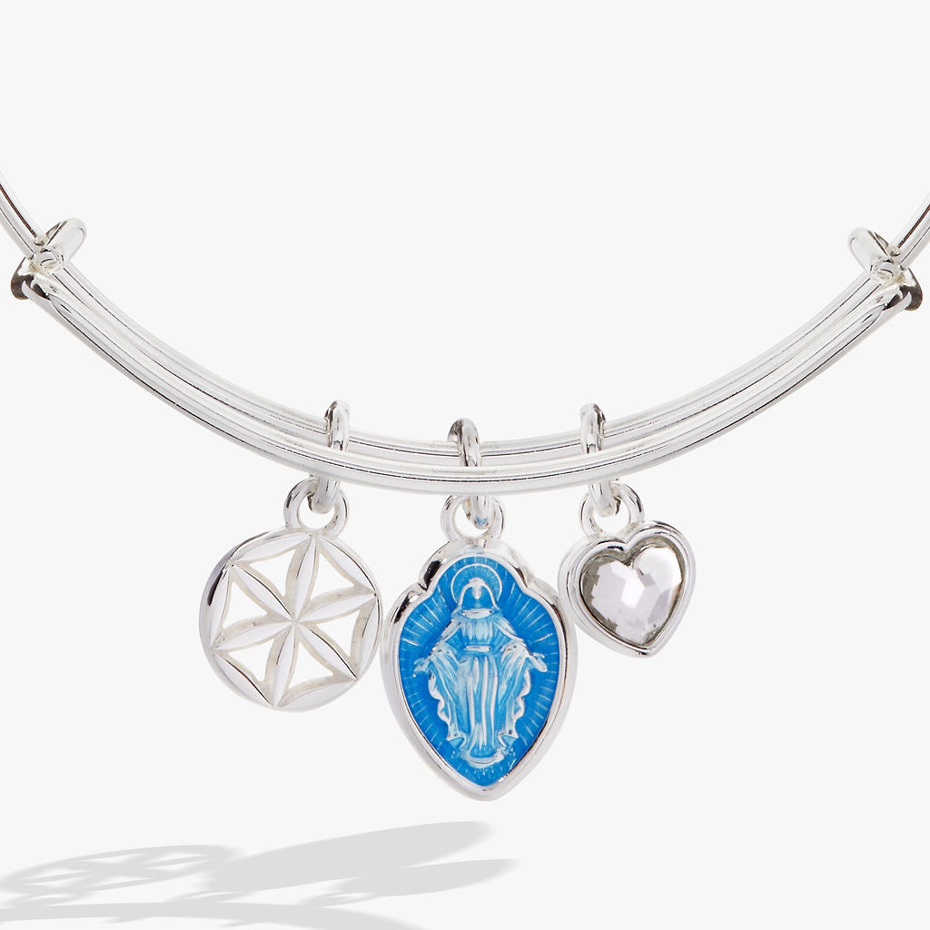 Alex and Ani Faith and Family Mother Mary Charm Bangle
