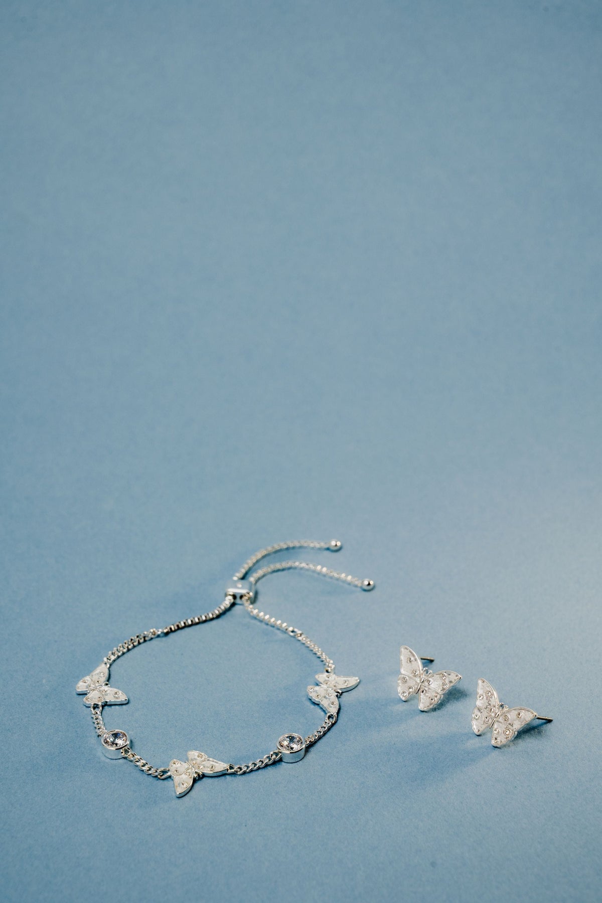 Alex and Ani Glass Butterfly Statement Stud