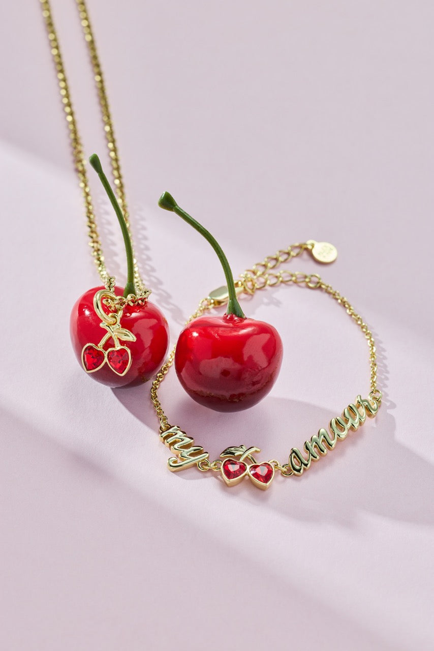 Alex and Ani My Cherry Amour Linear Bracelet