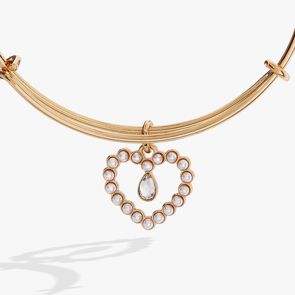 Alex and Ani Pearl Heart Bangle