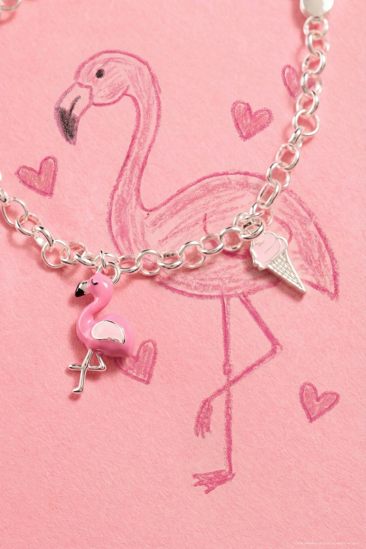 Alex and Ani Crayola Tickle Me Pink Charm Bracelet