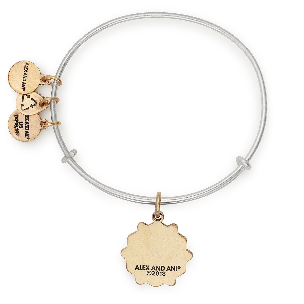 Alex and Ani Bat Mitzvah Two Tone Charm Bangle - Alex and Ani