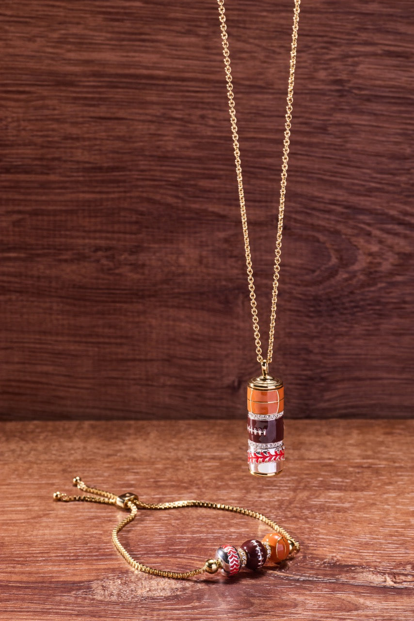Alex and Ani Game On Spinner Pendant