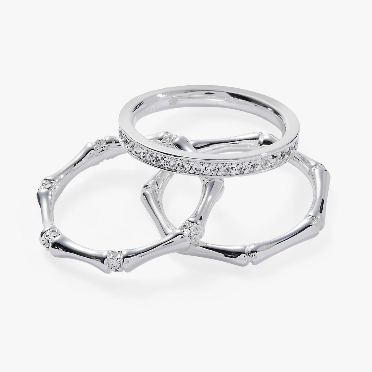 Alex and Ani Bamboo Trio Ring Set