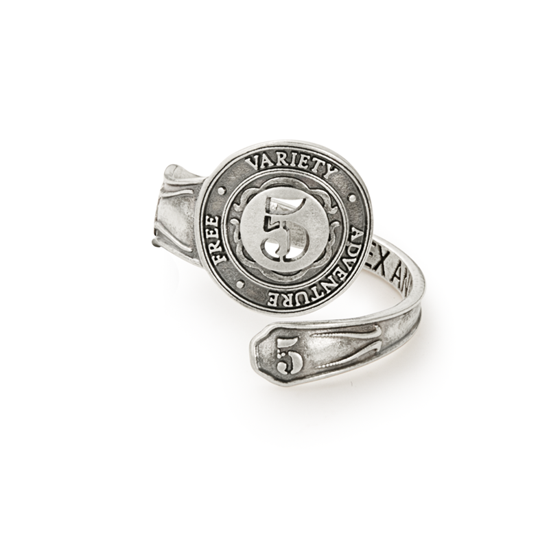 Alex and Ani Number 5 Spoon Ring - Alex and Ani