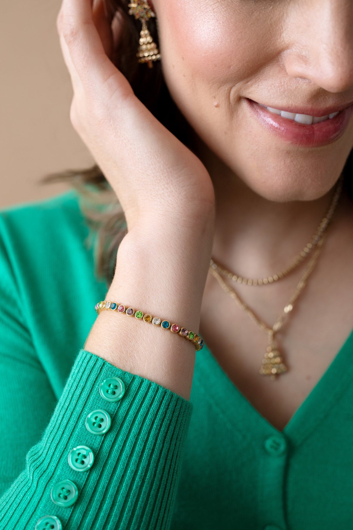 Alex and Ani Colorful Christmas Bolo Bracelet