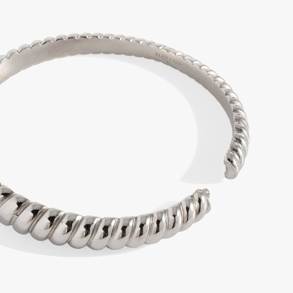 Alex and Ani Stainless Steel Rope Textured Bangle