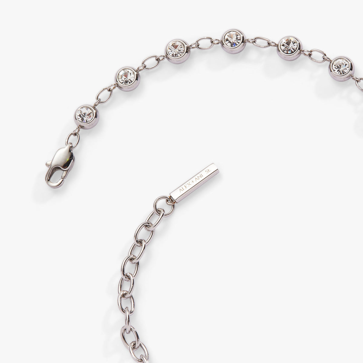 Alex and Ani Crystal Pebble Chain Bracelet