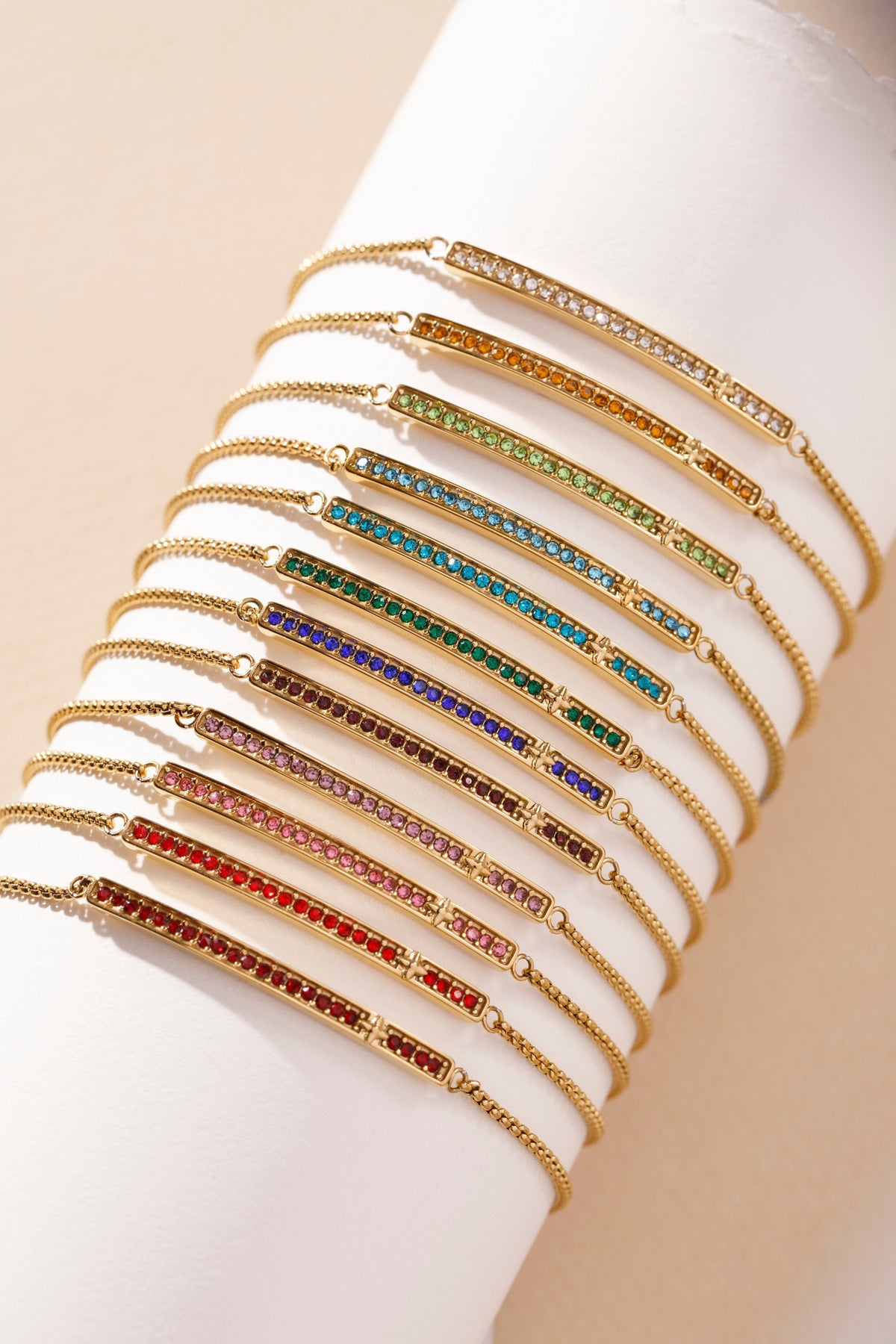 Alex and Ani Birthstone Pave Bolo - January