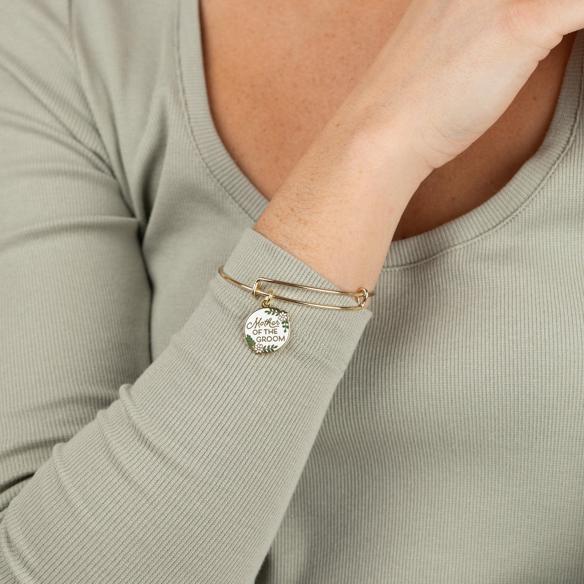 Alex and Ani Mother of the Groom Wedding Charm Bangle – Sentimental Gift for Mom
