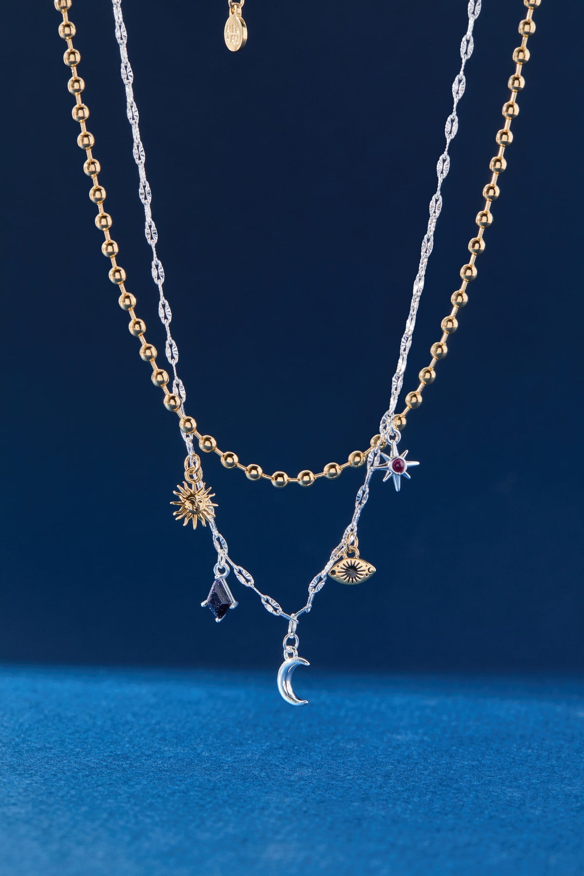 Alex and Ani Moon Magic 2 Row Charm Necklace