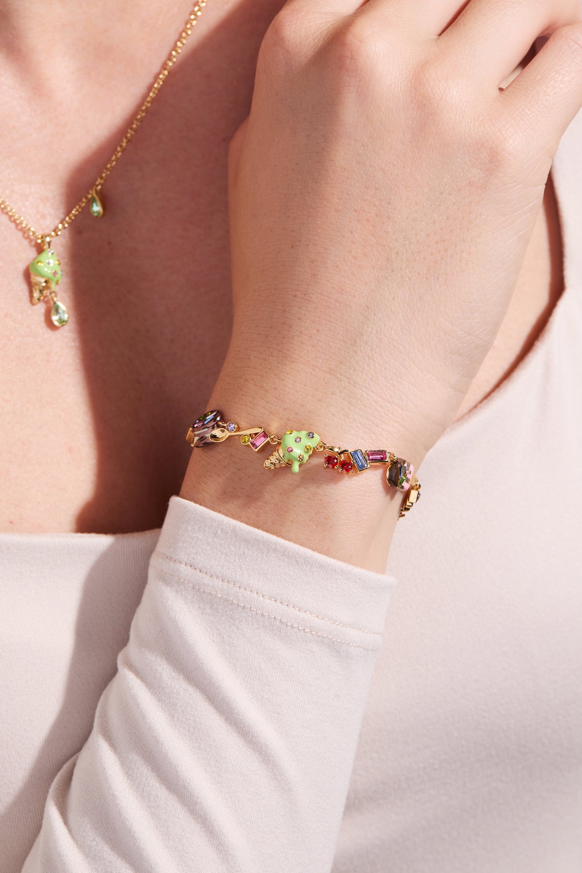 Alex and Ani Ice Cream Bolo Bracelet