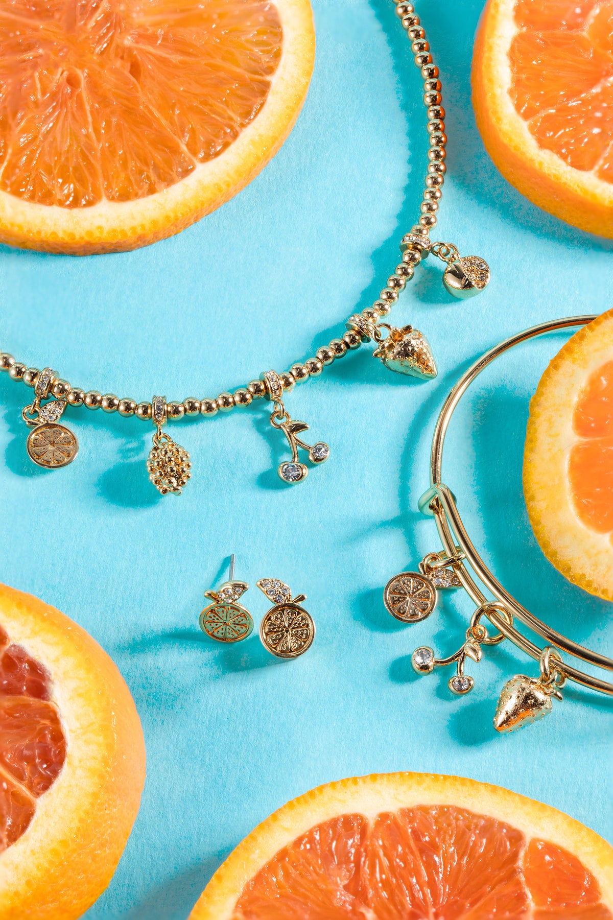 Alex and Ani Summer Fruits Orange Slice Stud