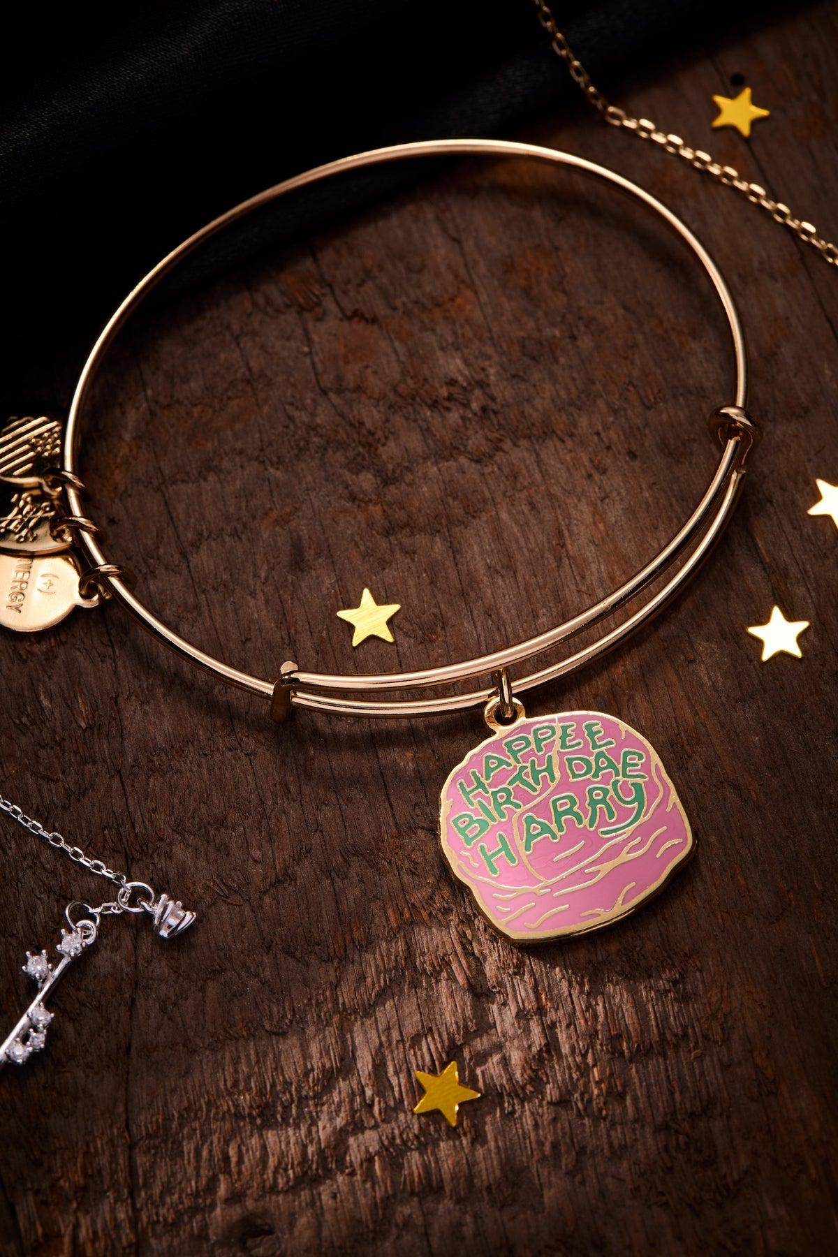 Alex and Ani Harry Potter™ Celebrate Cake Charm Bangle