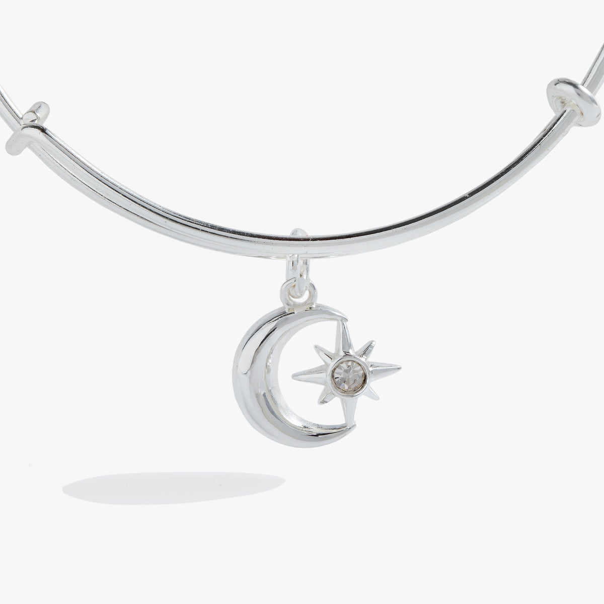 Alex and Ani Star and Moon Charm Bangle