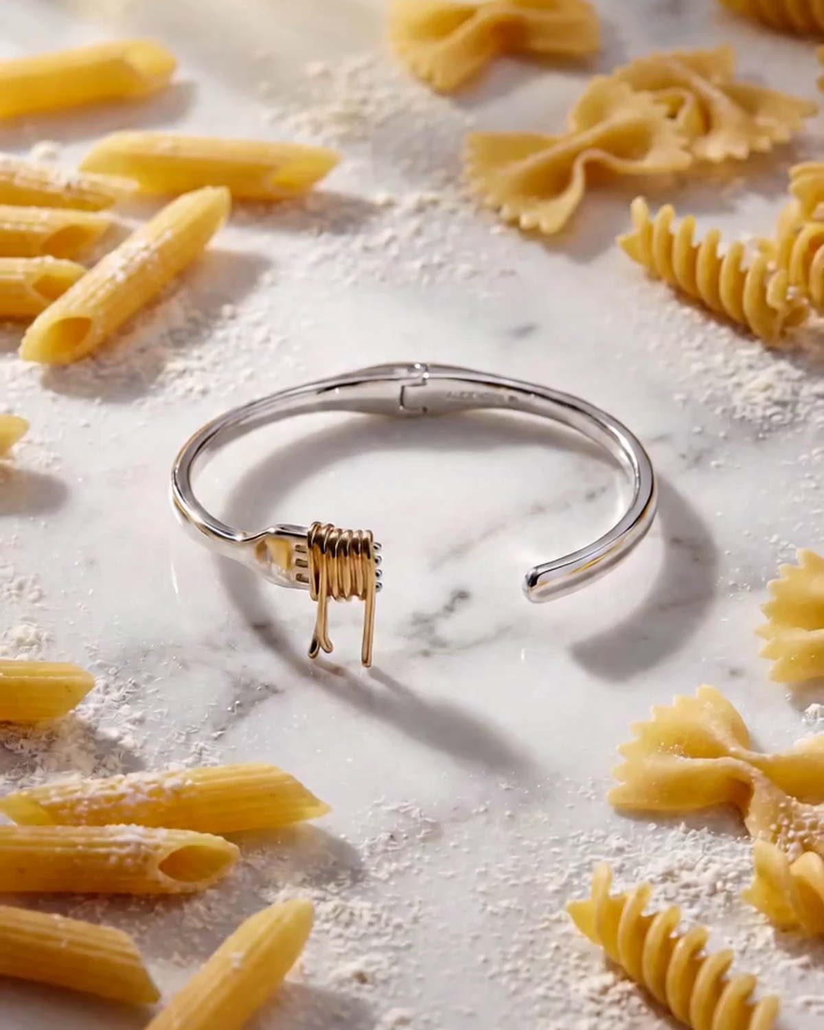 Alex and Ani Pasta Girl Spaghetti Fork Cuff