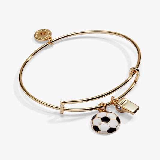 Alex and Ani Soccer & Whistle Charm Bangle