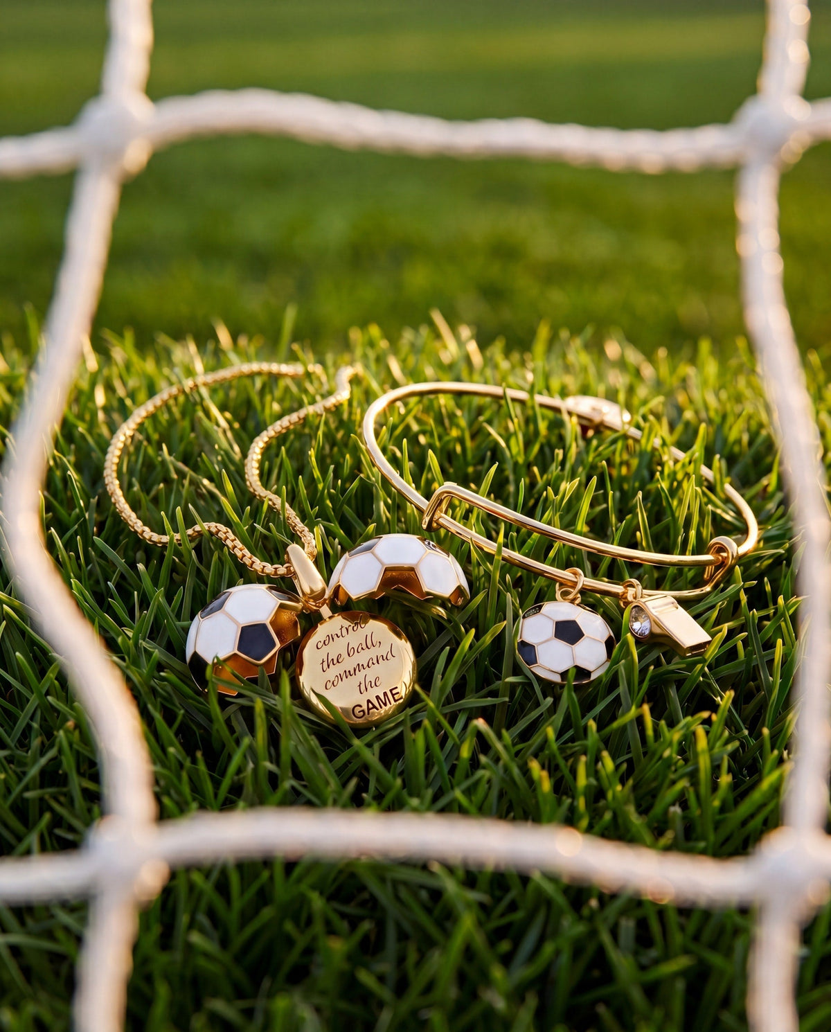 Alex and Ani Soccer & Whistle Charm Bangle