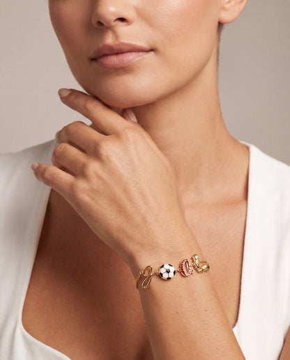 Alex and Ani Soccer GOAL Linear Bracelet
