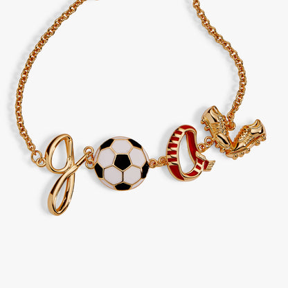 Alex and Ani Soccer GOAL Linear Bracelet