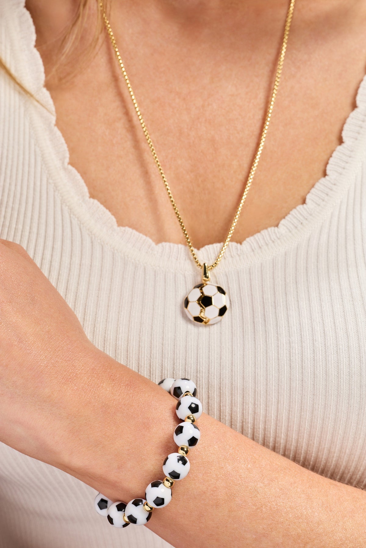 Alex and Ani Soccer Beaded Bangle - Oversized