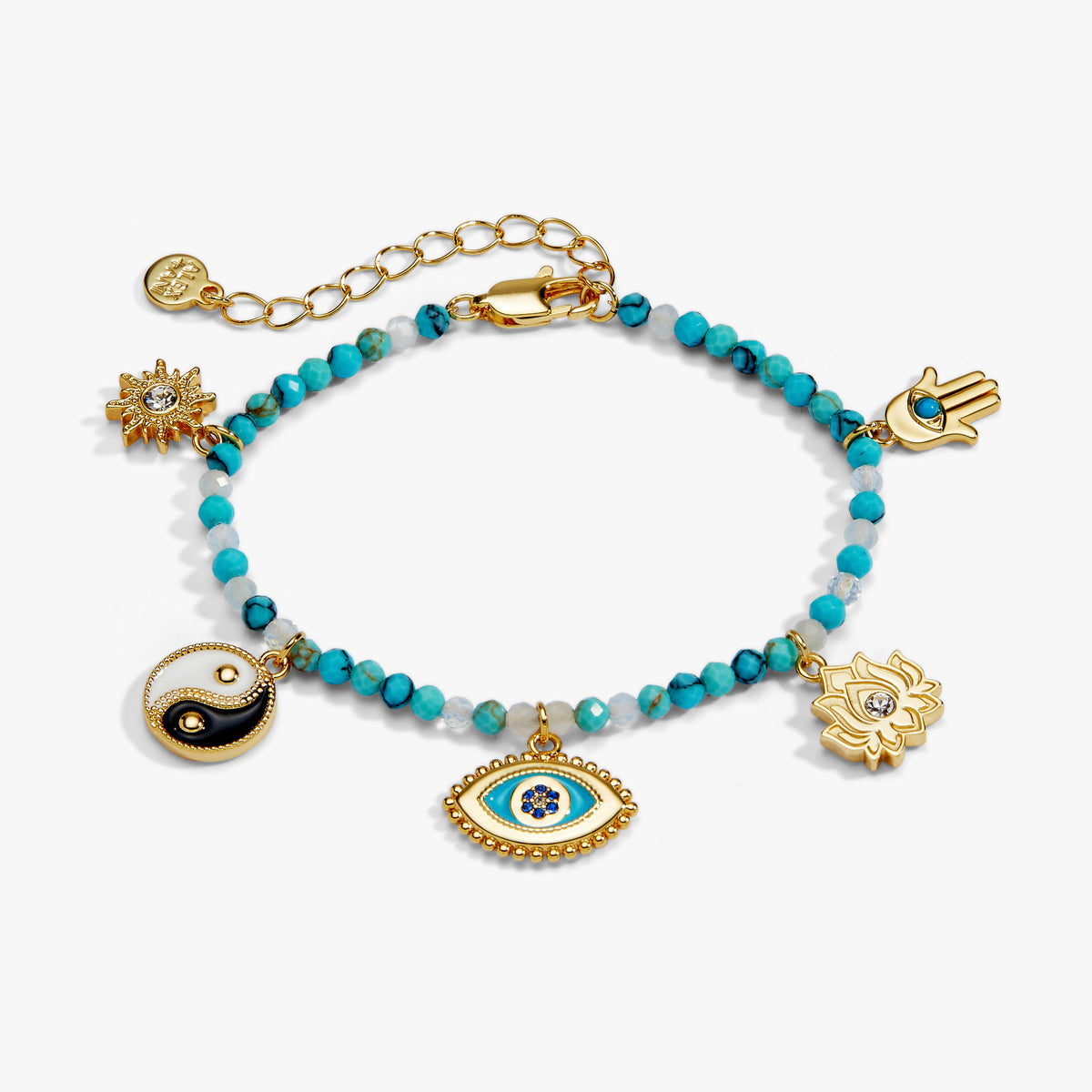 Alex and Ani Healing Stone Charm Bracelet