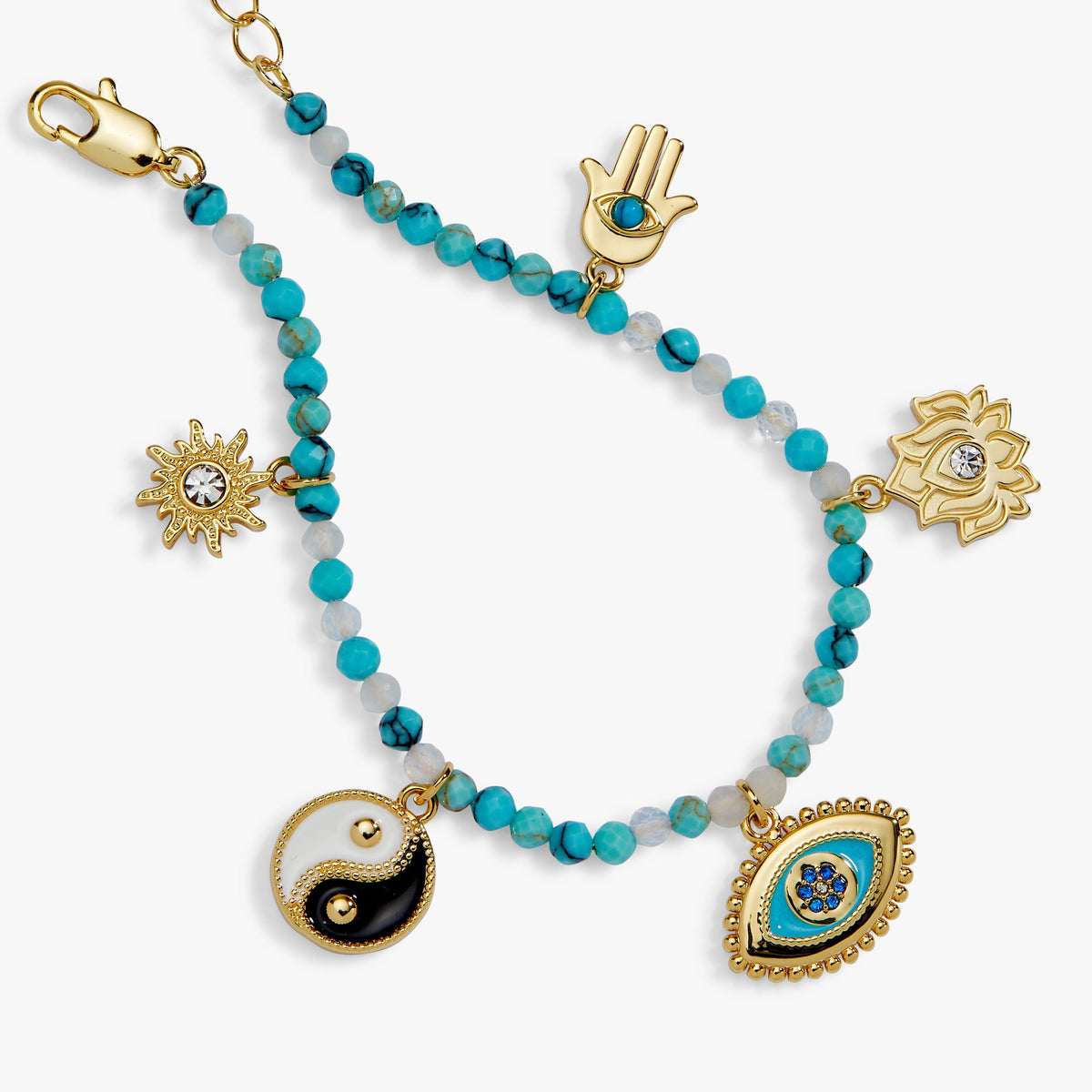 Alex and Ani Healing Stone Charm Bracelet