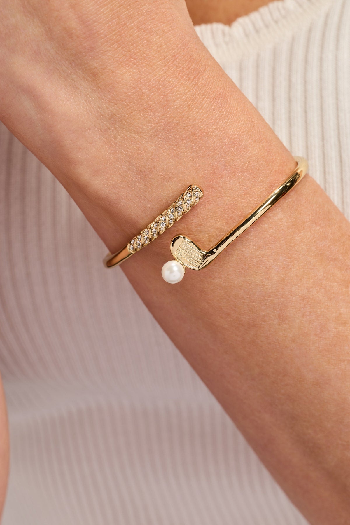 Alex and Ani Golf Club 'My Cup of Tee' Bypass Cuff Bracelet