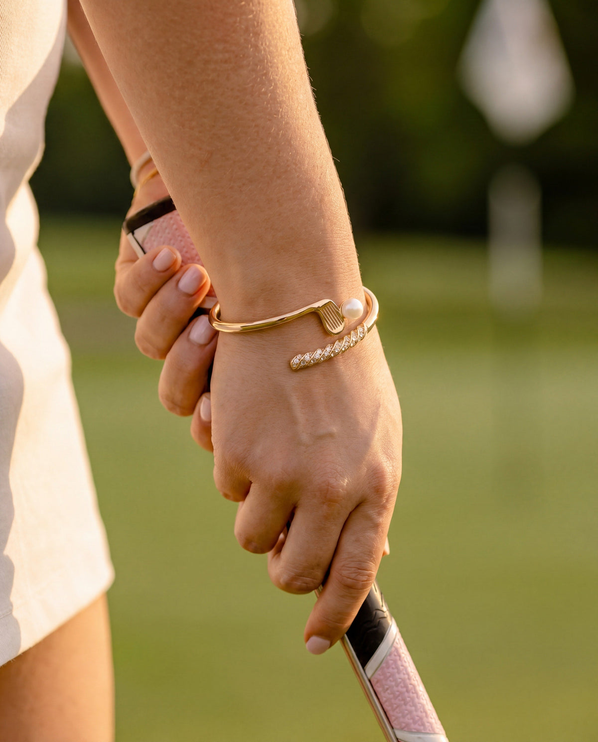 Alex and Ani Golf Club 'My Cup of Tee' Bypass Cuff Bracelet