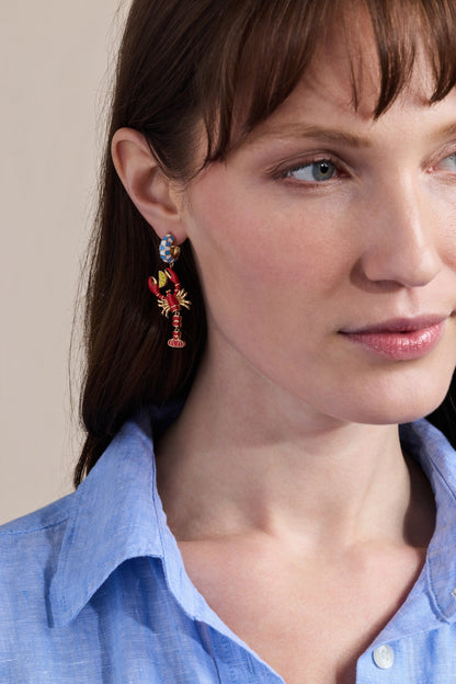 Alex and Ani Lobster Boil Statement Earring