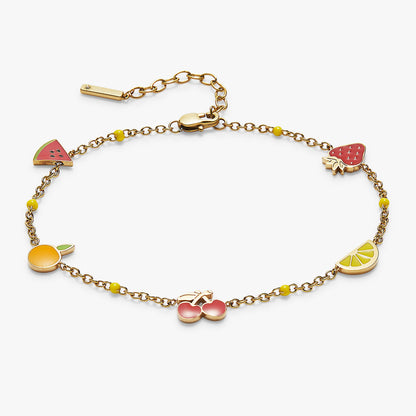 Alex and Ani Fruit Inline Charm Anklet