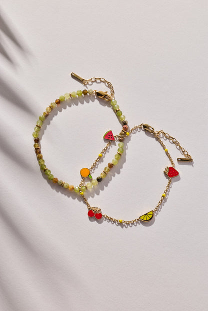 Alex and Ani Fruit Inline Charm Anklet