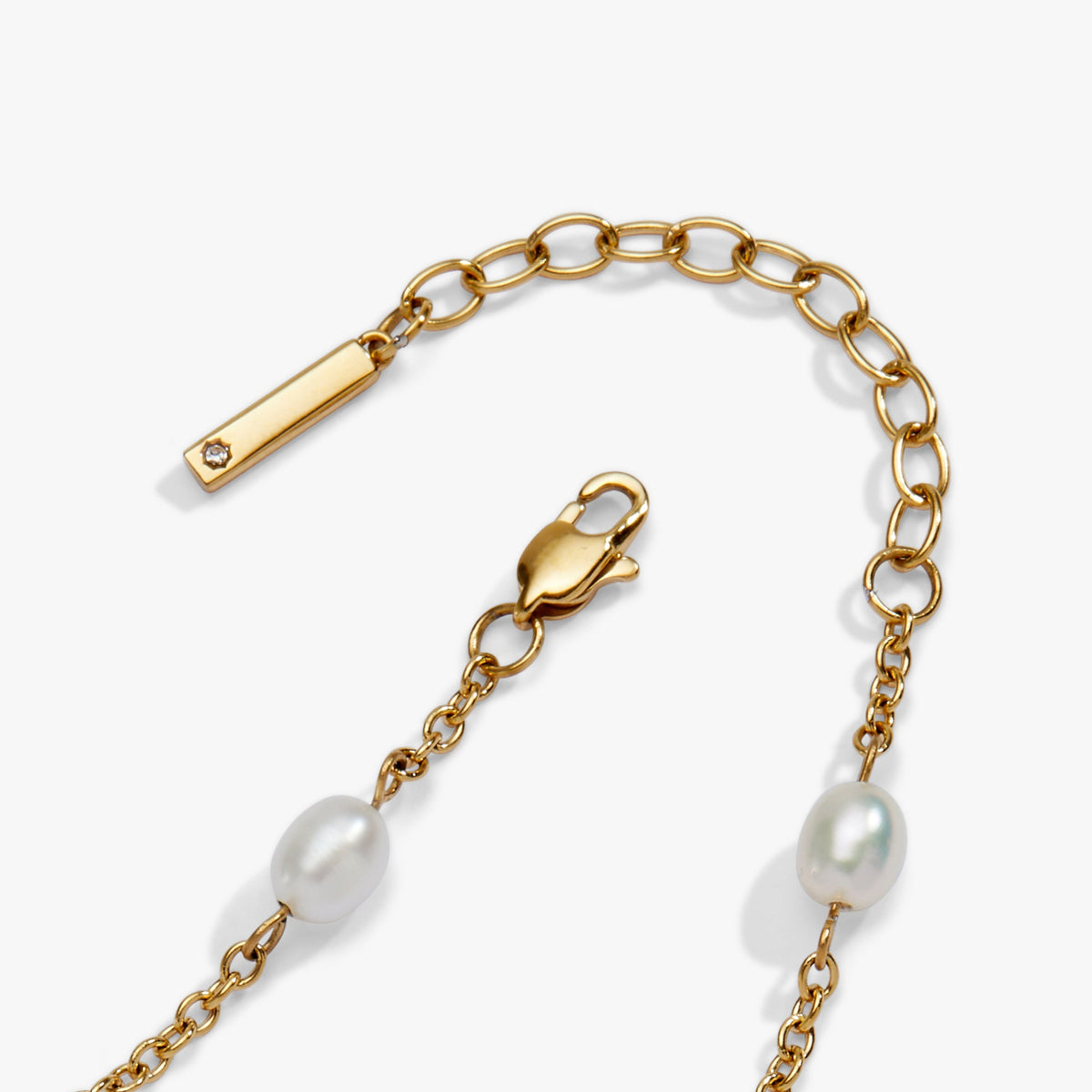 Alex and Ani Seashell & Pearl Inline Charm Anklet