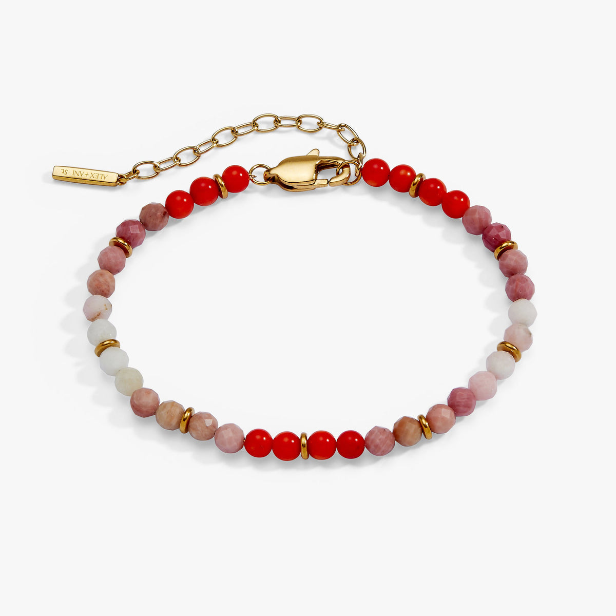 Alex and Ani Coral Ombre Semi-Precious Beaded Bracelet