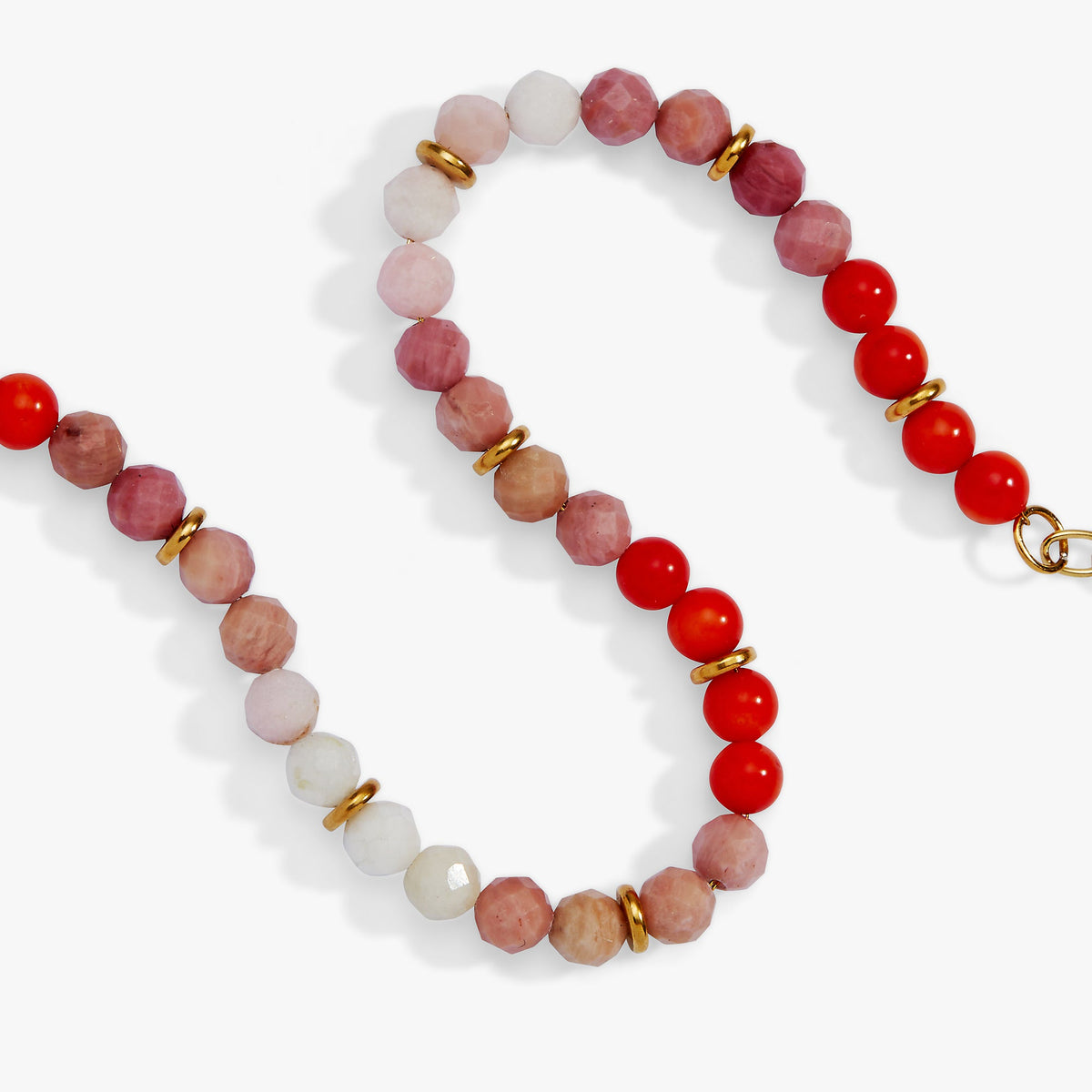 Alex and Ani Coral Ombre Semi-Precious Beaded Bracelet