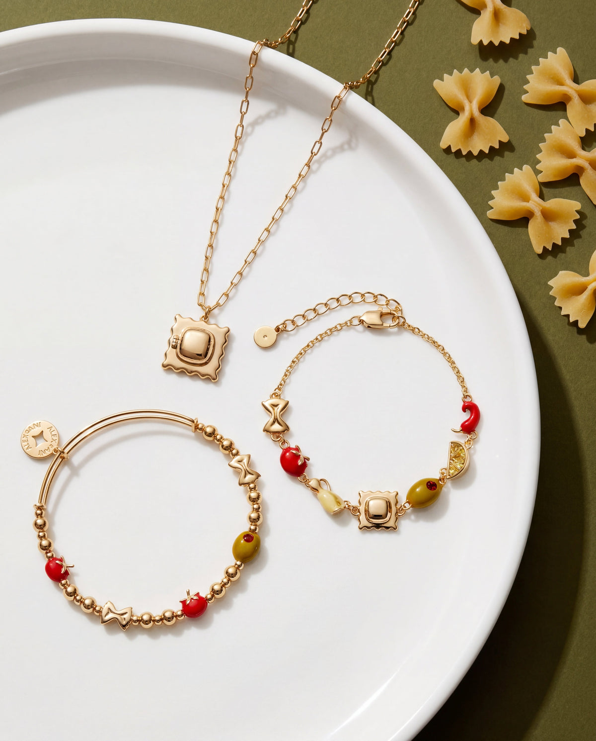 Alex and Ani Pasta Girl Beaded Bangle