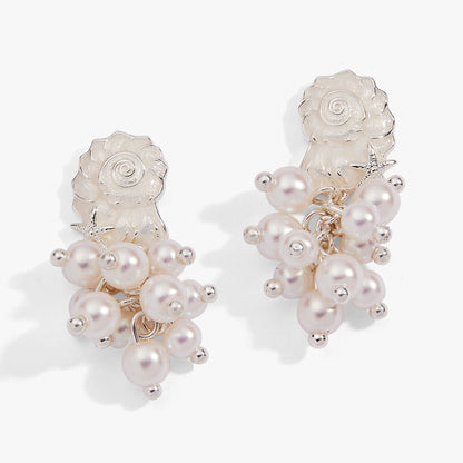 Alex and Ani Salt + Sea Pearl Statement Earrings