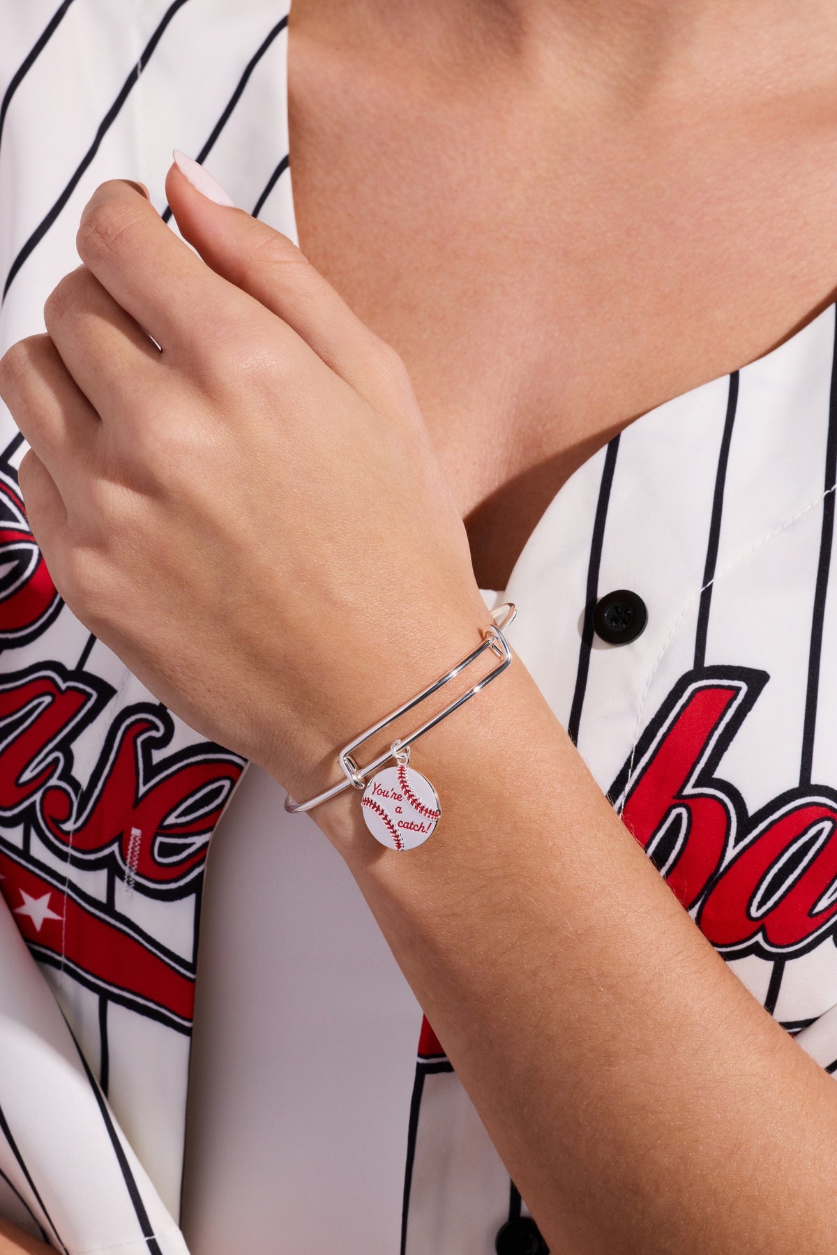 Alex and Ani "You're a Catch" Charm Bangle