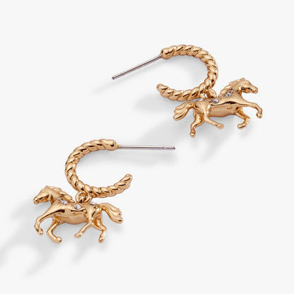 Alex and Ani Horse Huggie Hoop