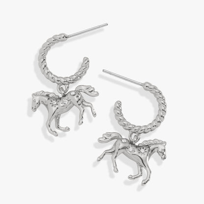 Alex and Ani Horse Huggie Hoop