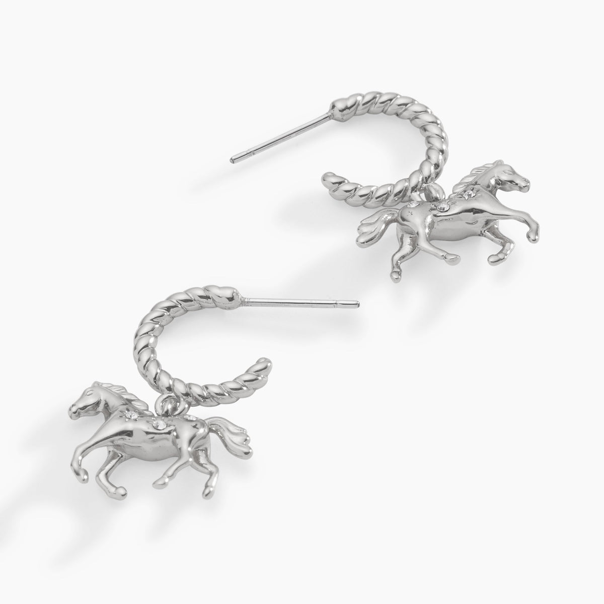 Alex and Ani Horse Huggie Hoop