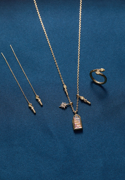 Alex and Ani Harry Potter™ Great Hall Candle wrap ring