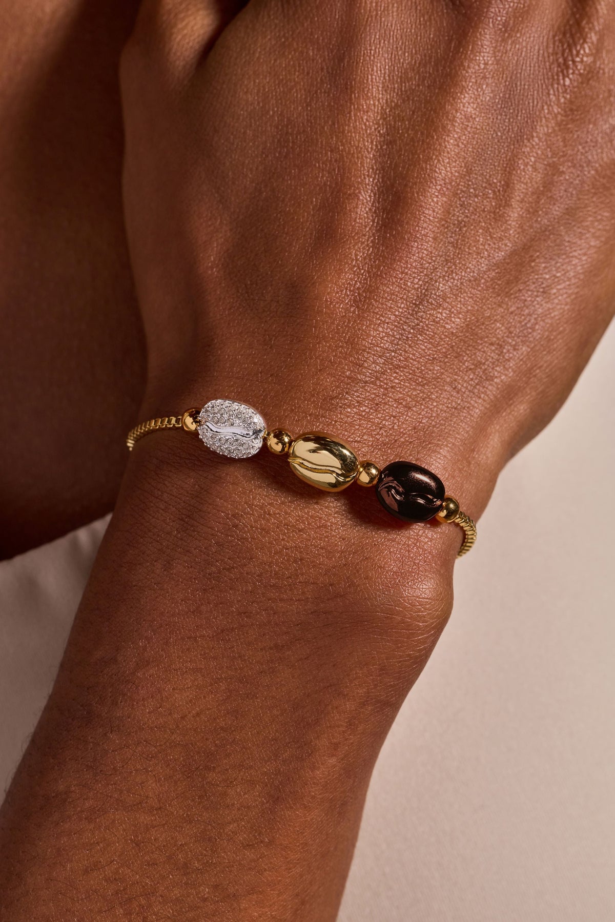 Alex and Ani Coffee Bean Bolo Bracelet